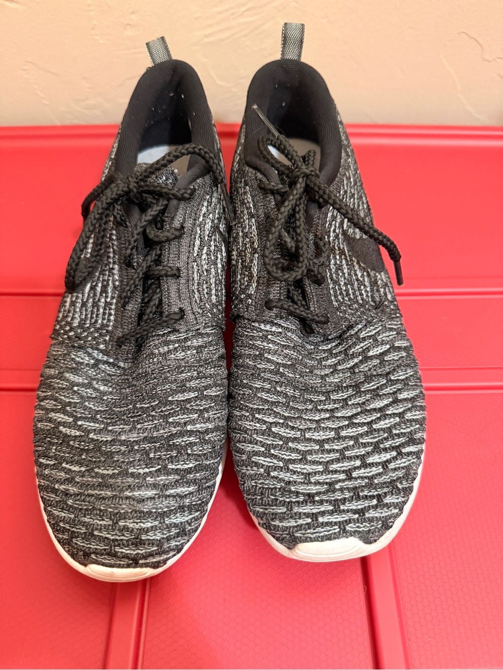 Nike Kids Black and White Knit Sneakers